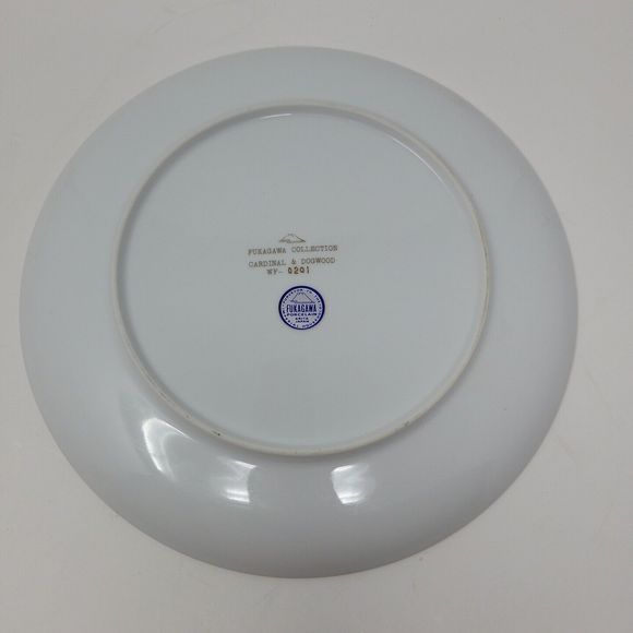 Fukagawa Arita Porcelain Plate Cardinal and Dogwood WF-0201 Made in Japan - Picture 5 of 10